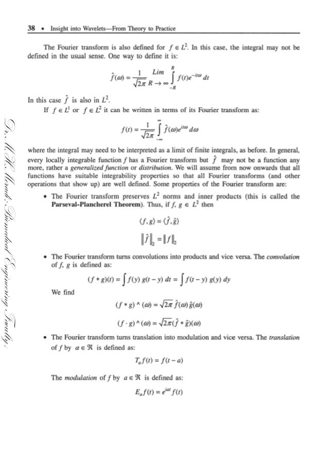 Insight Into Wavelets: From Theory to Practice